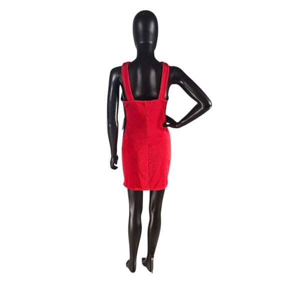 Red Cross Back Stretch Bodycon Dress - Wild Fable - Picture 5 of 7